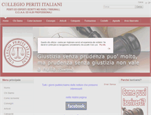 Tablet Screenshot of collegioperiti.org